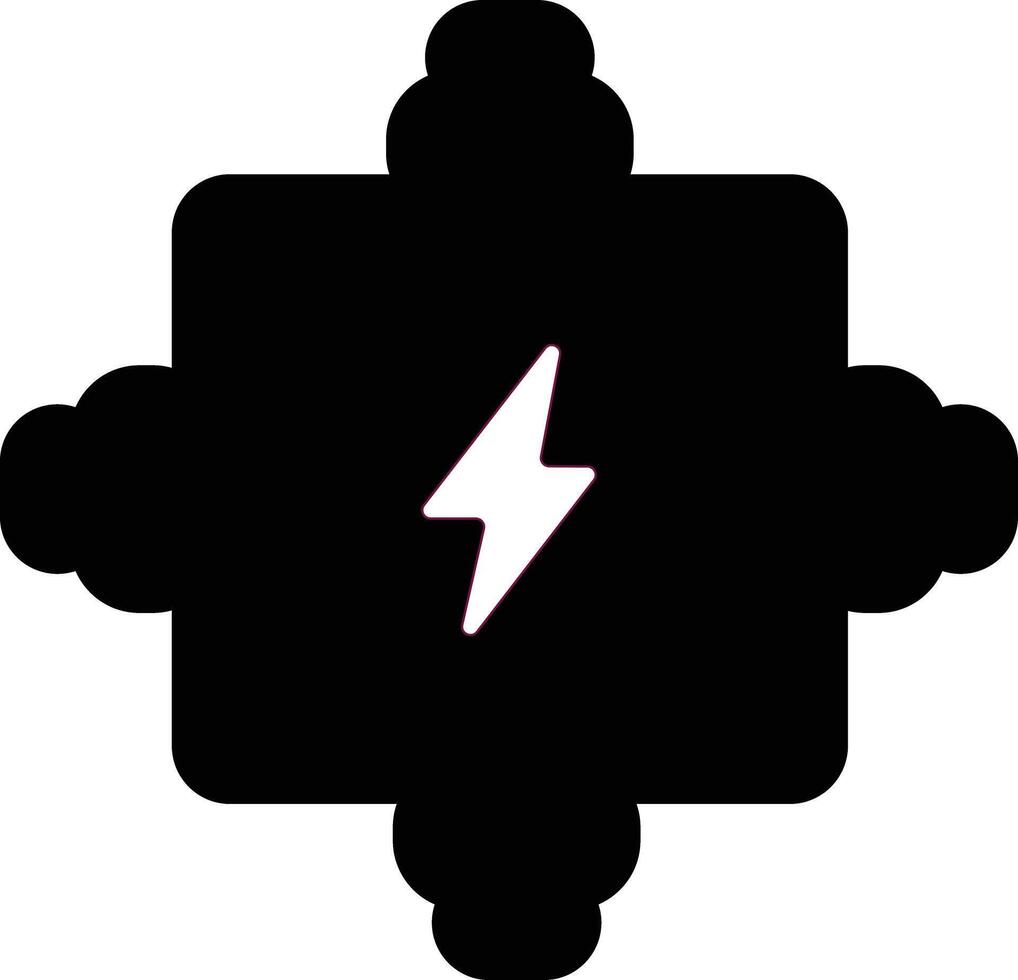 Electric junction box icon. Junction box sign. Instrument junction box symbol. flat style. vector