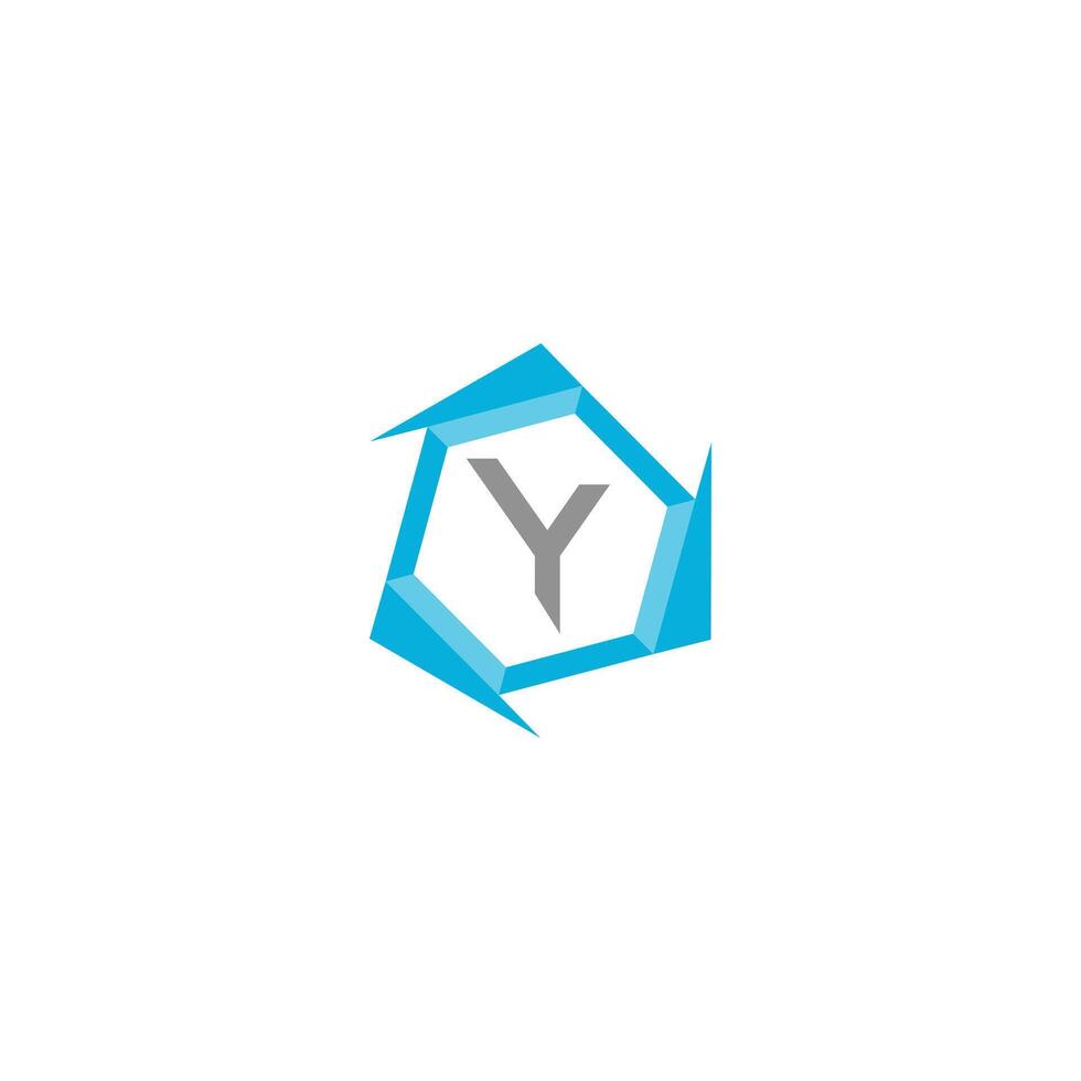 Letter Y professional logo icon for tech business vector