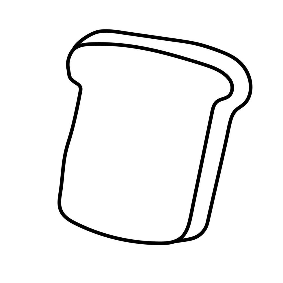 Bread in doodle style. Isolated on white background vector