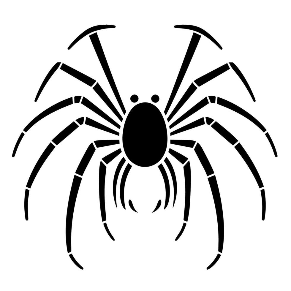 Spin intrigue with a spider outline icon, perfect for Halloween designs. vector