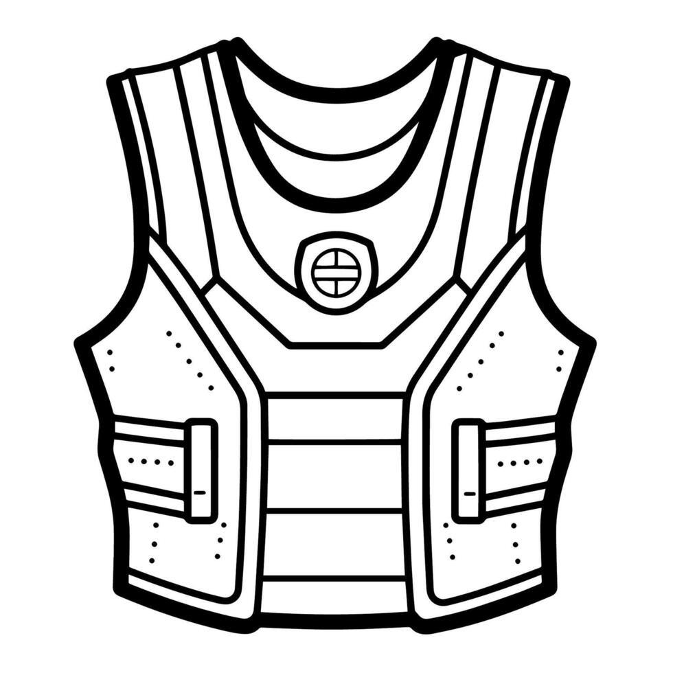 Sleek basketball jersey icon. Striking outline illustration. vector