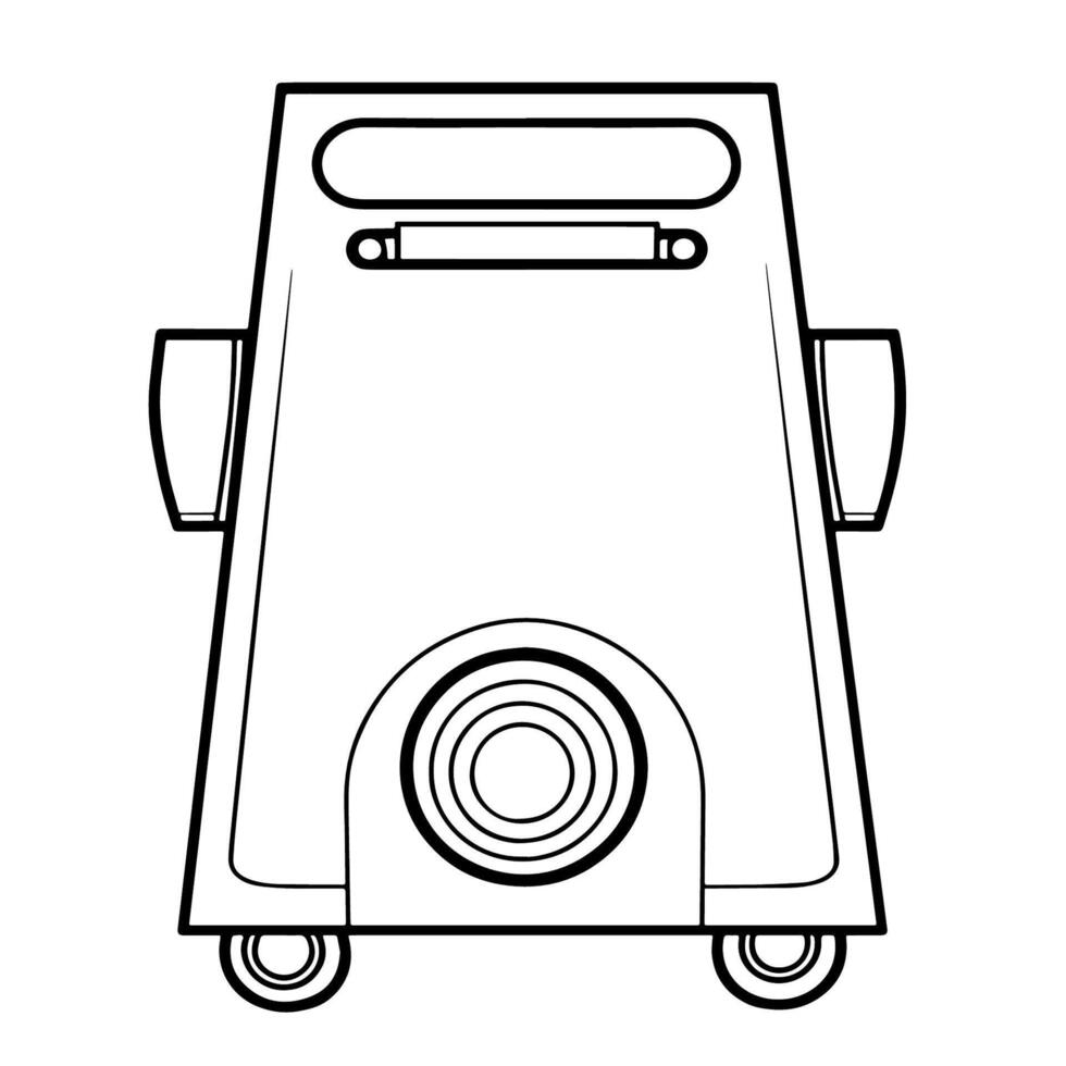 Sleek outline of loudspeaker icon for modern designs. Amplify your message. vector