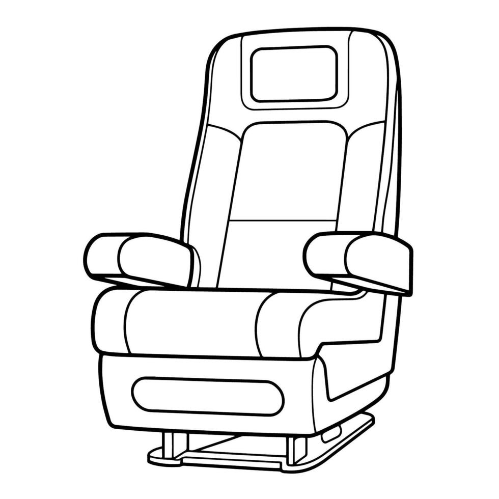 Arrange your designs with row seats outline icon, perfect for event layouts. vector