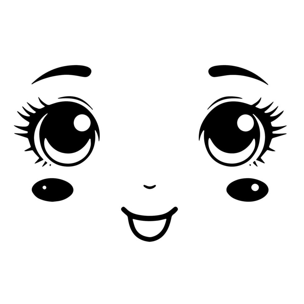 outline icon of woman's eyes for beauty designs. vector
