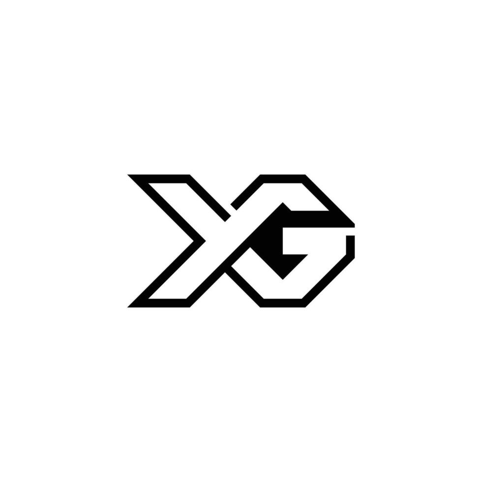 Alphabet Initials logo GY, YG, G and Y vector