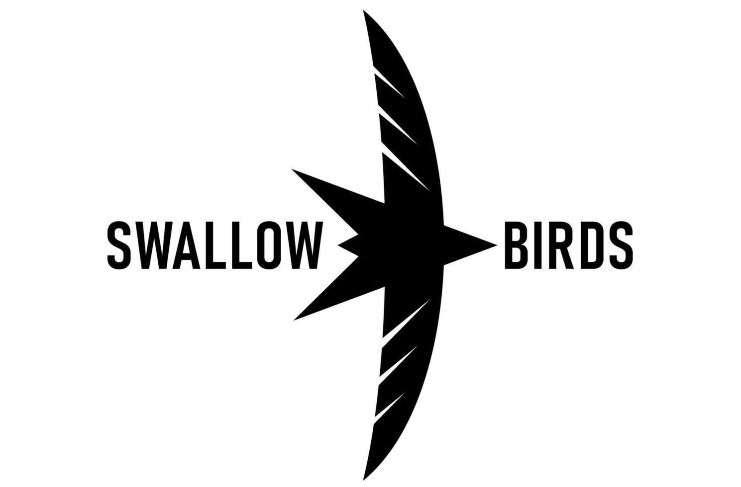 swallow birds design logo vector