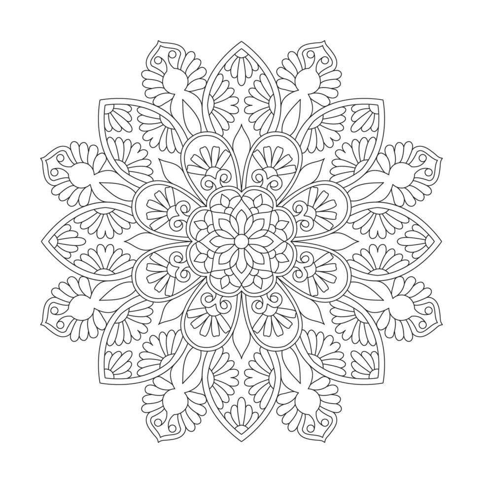 Kids Mandala Dreamcatcher Coloring Book Page for kdp Book Interior vector