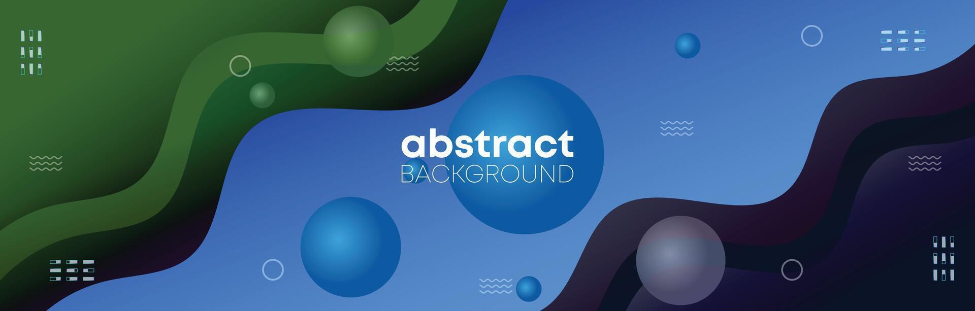 Abstract website banner background for digital marketing and branding. Social media horizontal business promotion banner with geometric shape backdrop for internet ads, web, header, and landing page vector