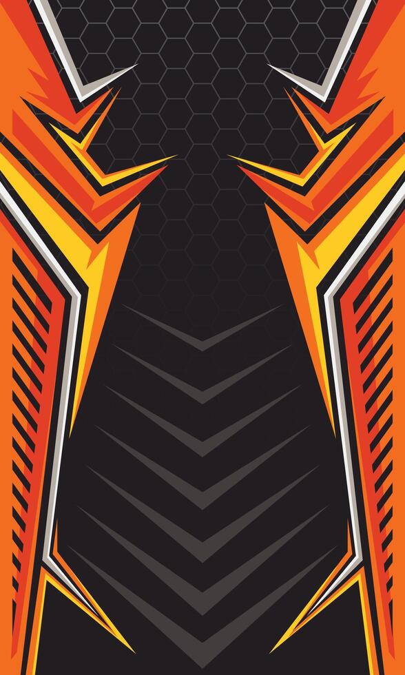 Racing style geometric abstract background. Sublimation printing jersey fabric template vector