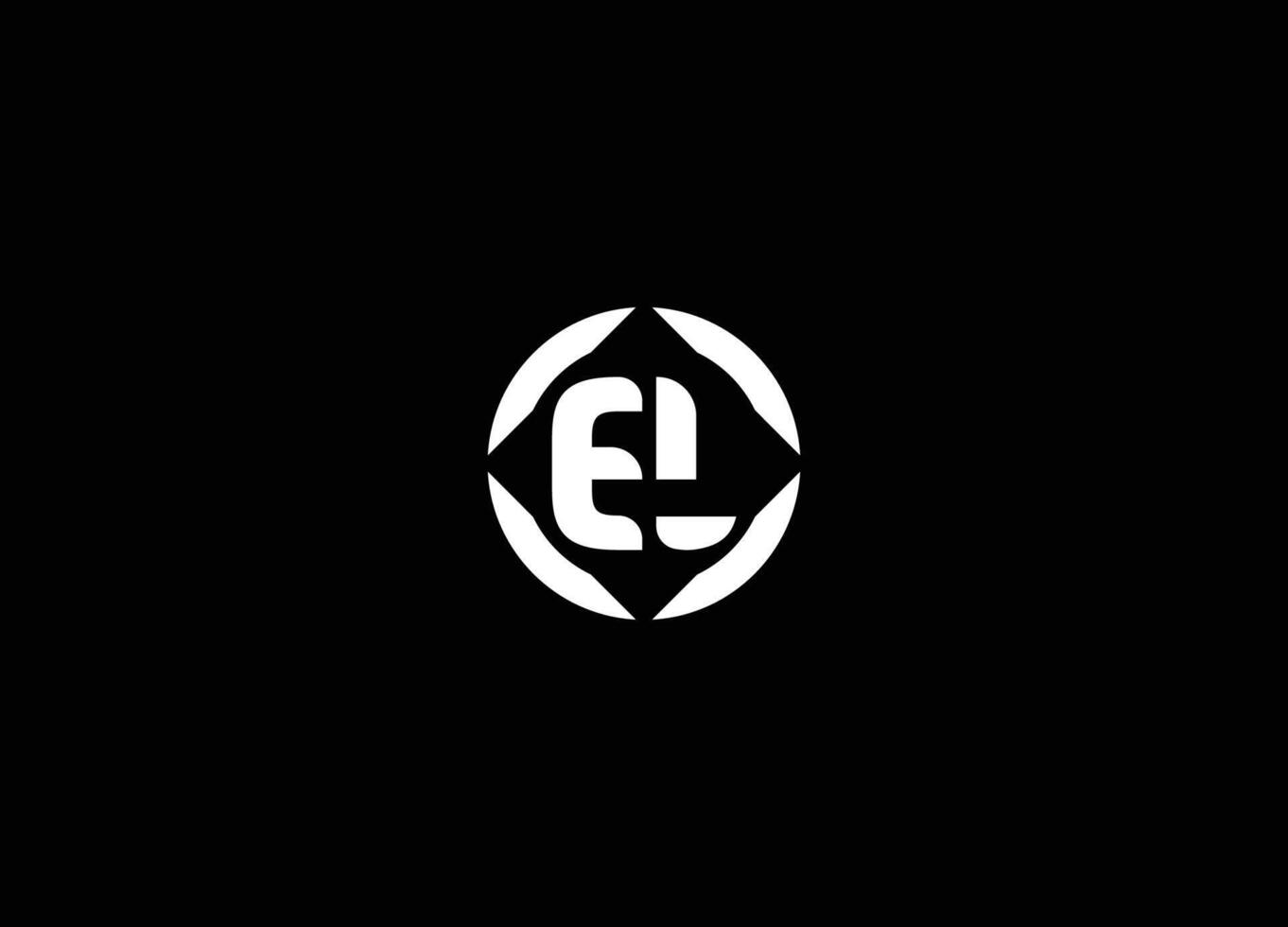 EL Initial circle logo template . EL logo design template. Letter EL and LE logo design template. EL Modern Letter Logo Design vector