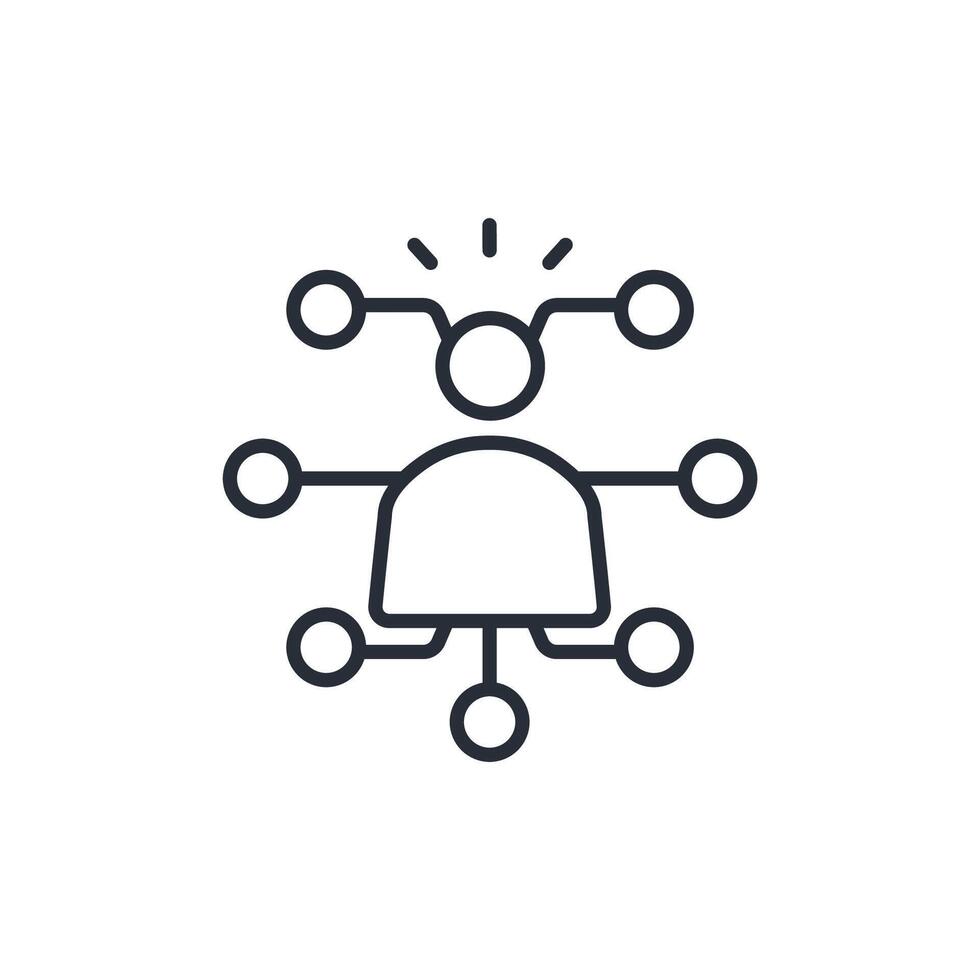 Affiliate icon. .Editable stroke.linear style sign for use web design,logo.Symbol illustration. vector