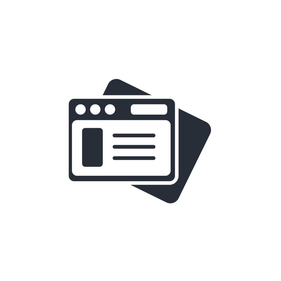 Website icon. .Editable stroke.linear style sign for use web design,logo.Symbol illustration. vector