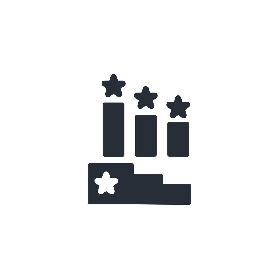 Ranking icon. .Editable stroke.linear style sign for use web design,logo.Symbol illustration. vector