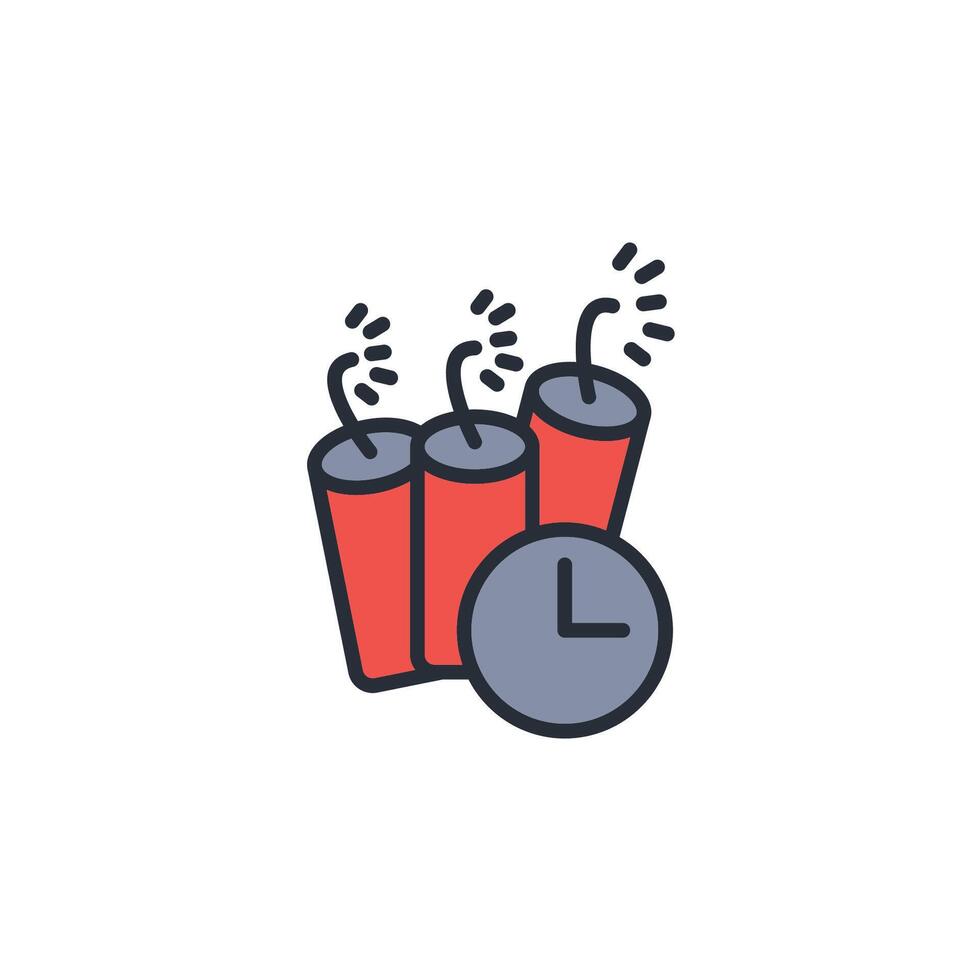 dynamite icon. .Editable stroke.linear style sign for use web design,logo.Symbol illustration. vector