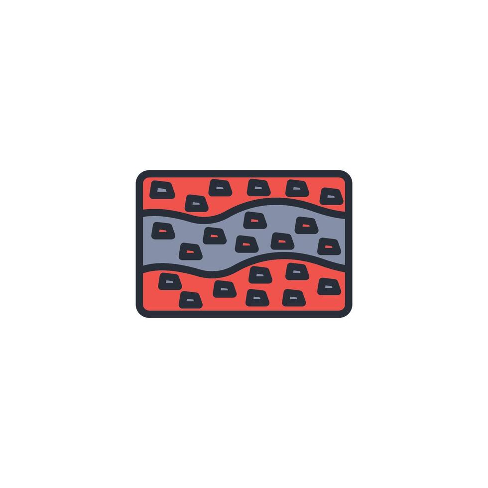 Ground icon. .Editable stroke.linear style sign for use web design,logo.Symbol illustration. vector