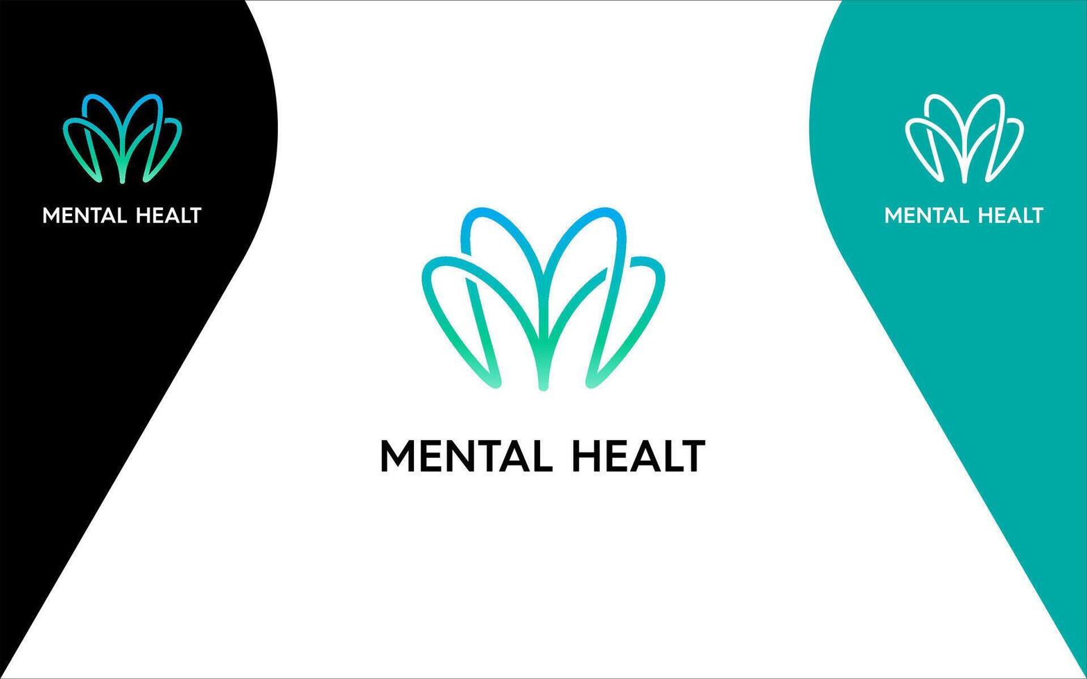 Letter M Mental Health Logo vector