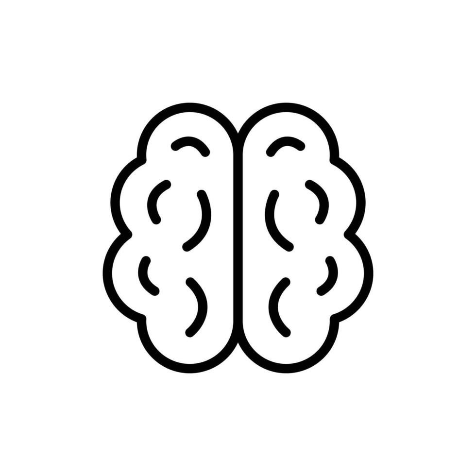 brain icon. brain symbol vector