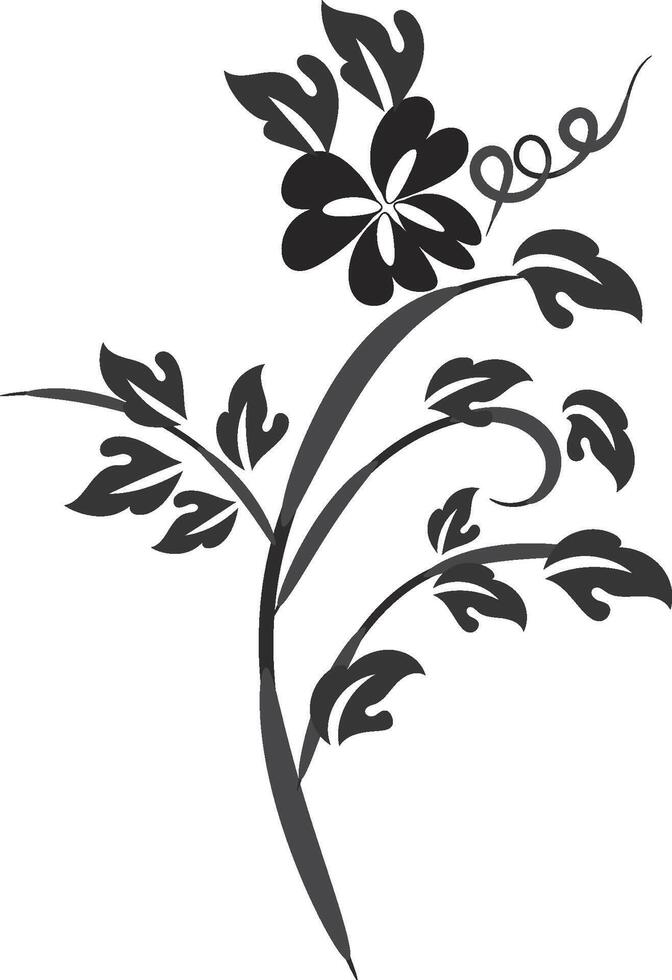 hand drawn floral decorative elements vector