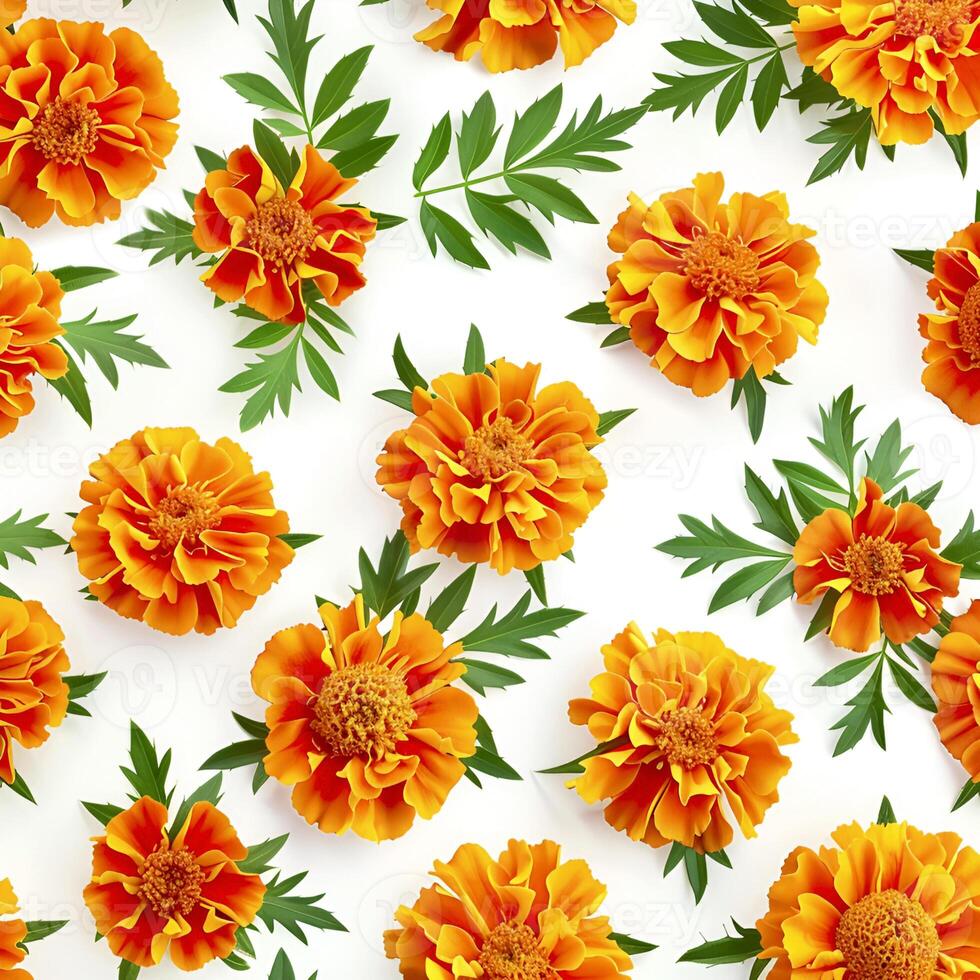 Pattern of marigold photo