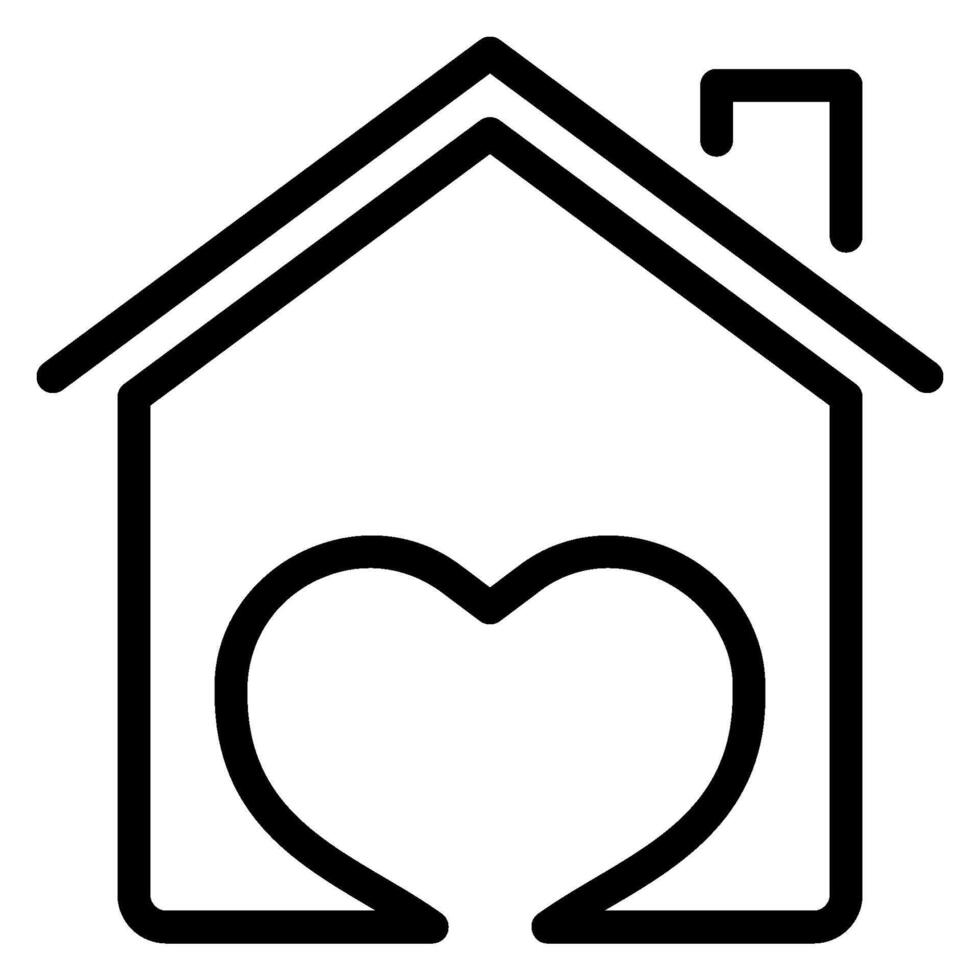 home line icon vector