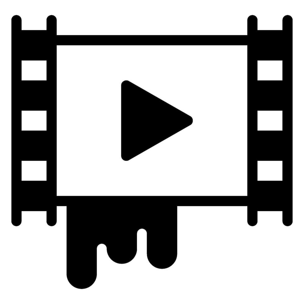 thriller glyph icon vector