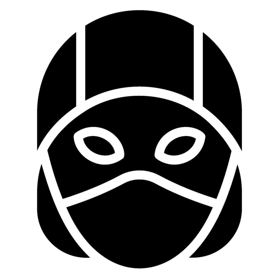 crime glyph icon vector