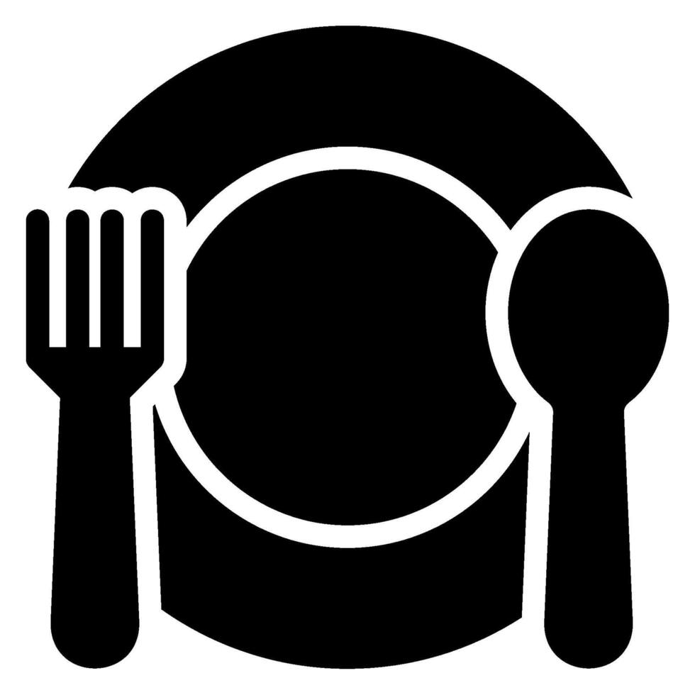 cutlery glyph icon vector