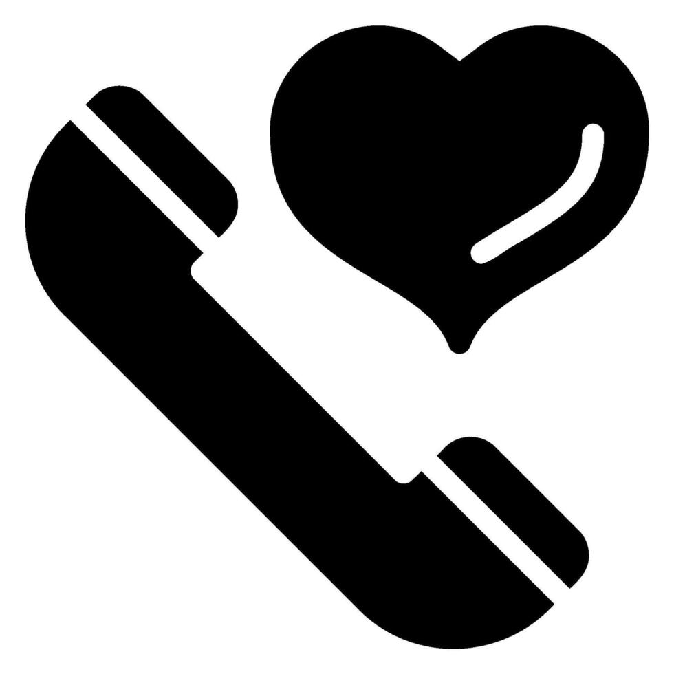 call glyph icon vector