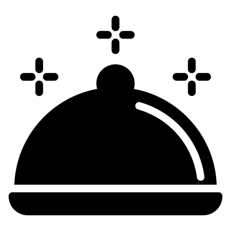 serve food glyph icon vector