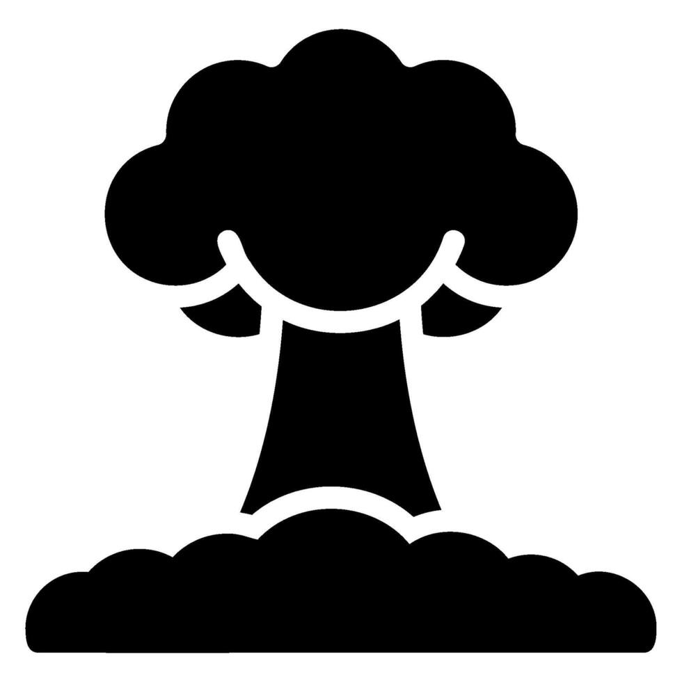 catastrophe glyph icon vector