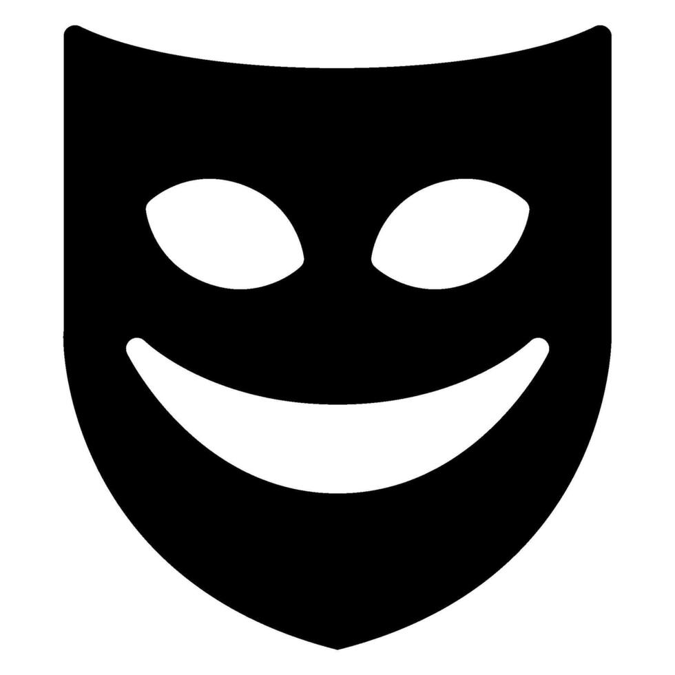 comedy glyph icon vector