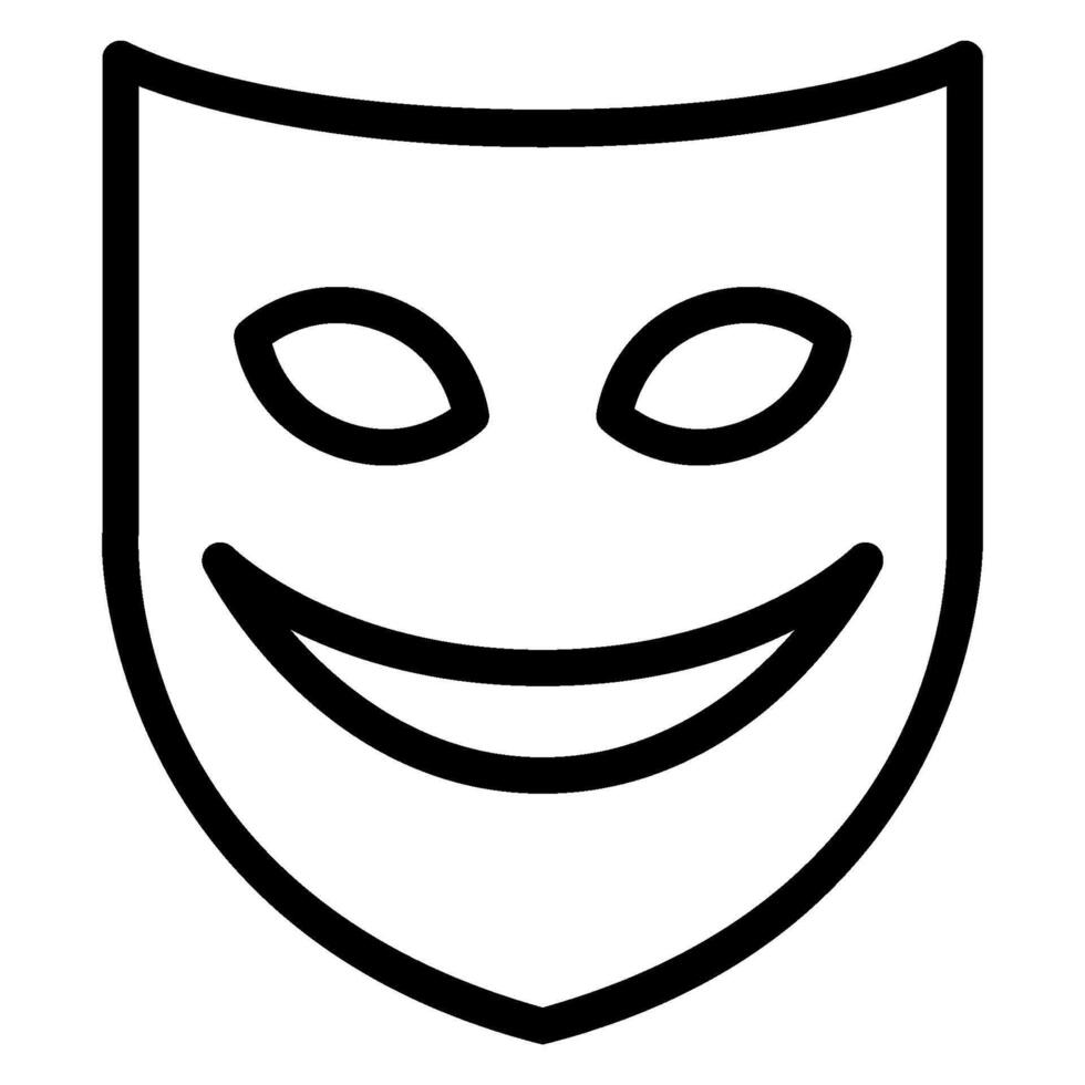 comedy line icon vector