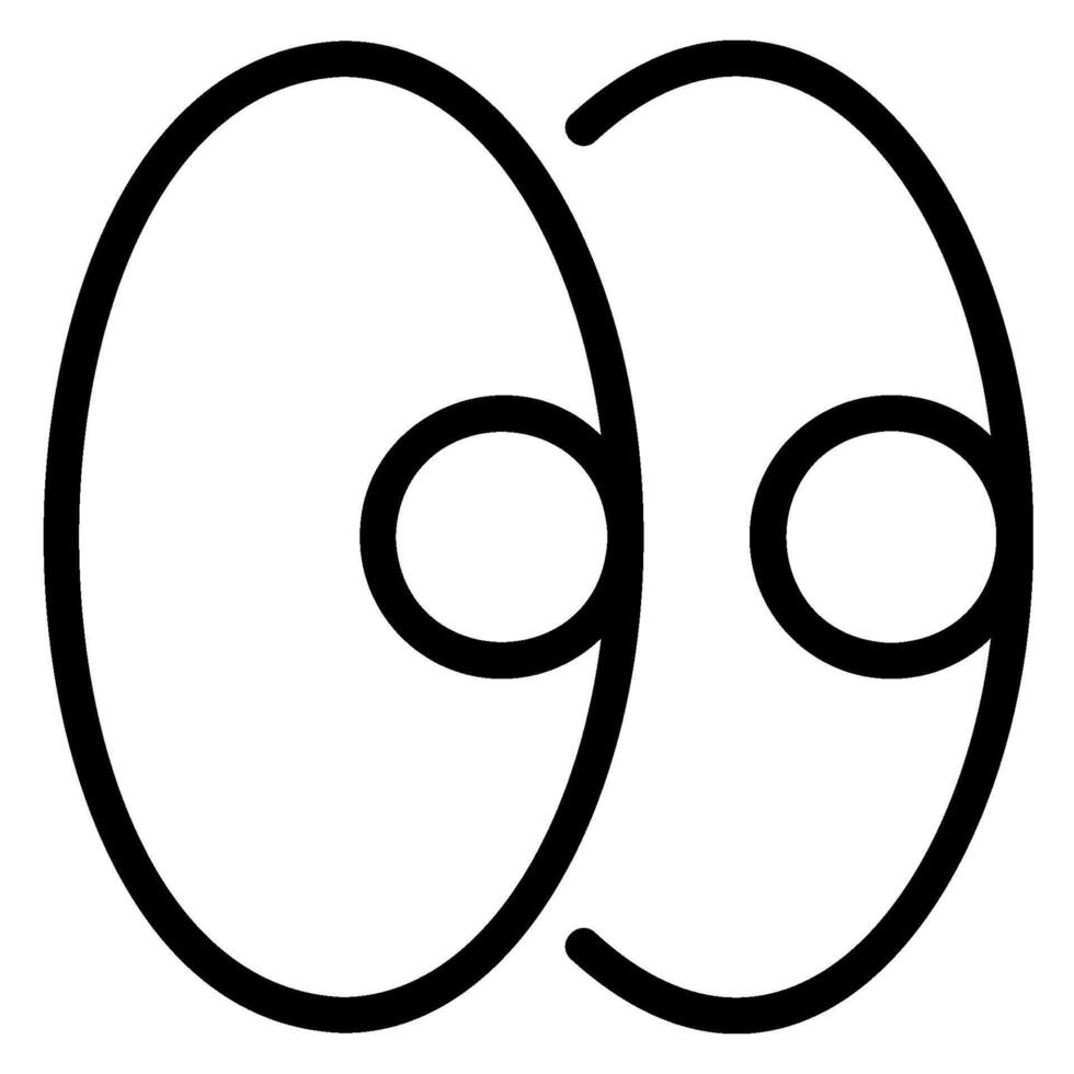 cartoon line icon vector