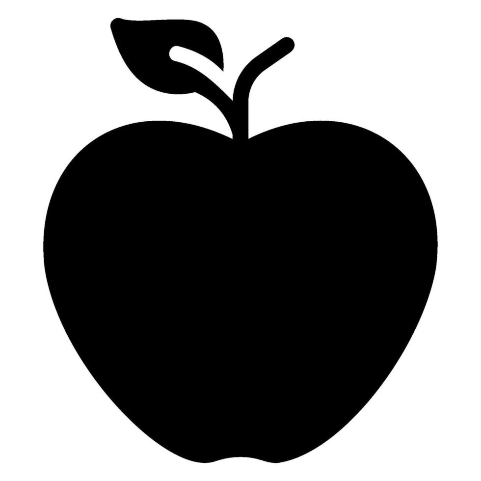 apple glyph icon vector