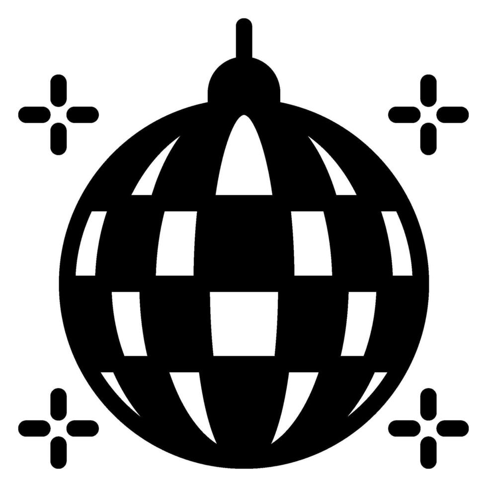 disco light glyph icon vector