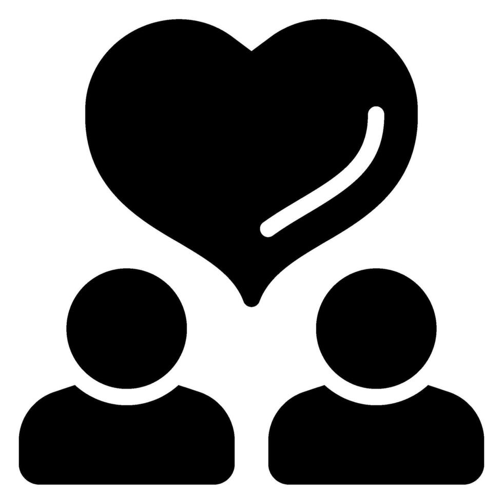 users glyph icon vector