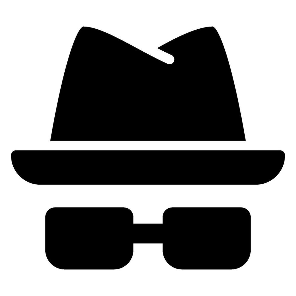 detective glyph icon vector
