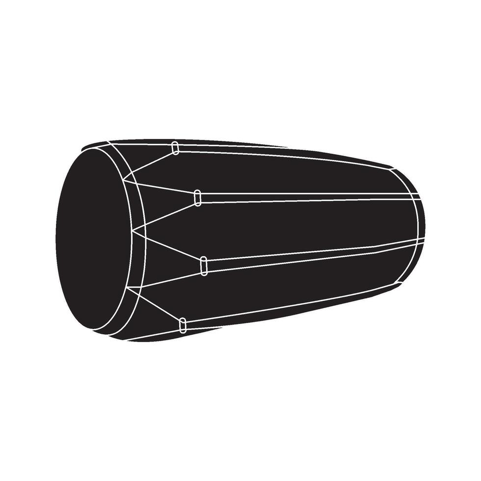 Kendang icon desain vector
