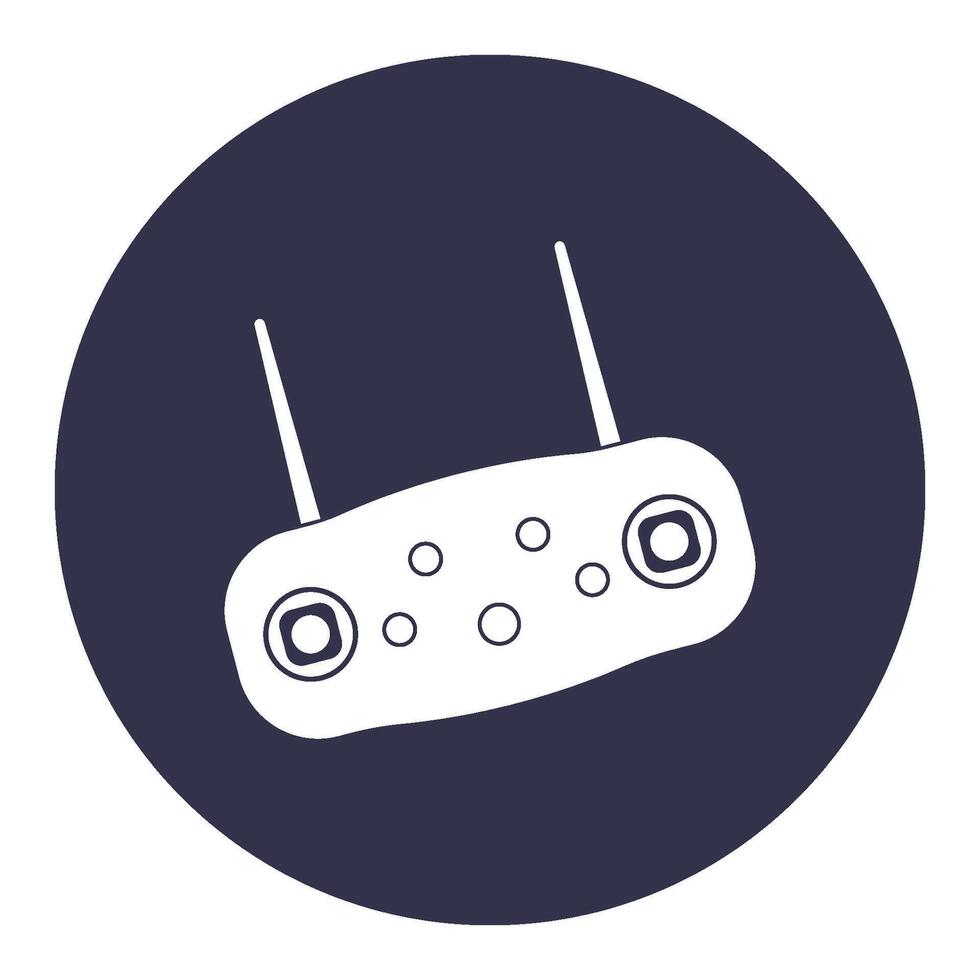 Remote control drone icon vector