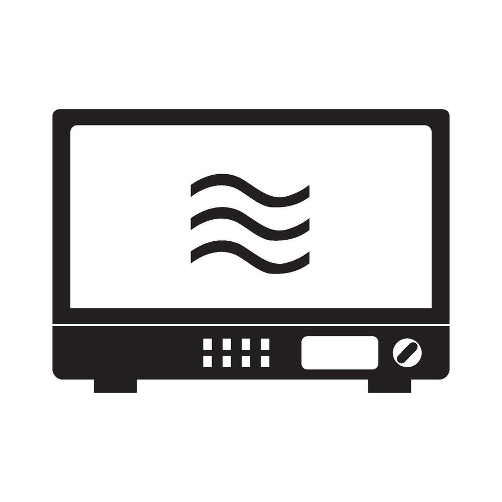 microwave oven icon vector