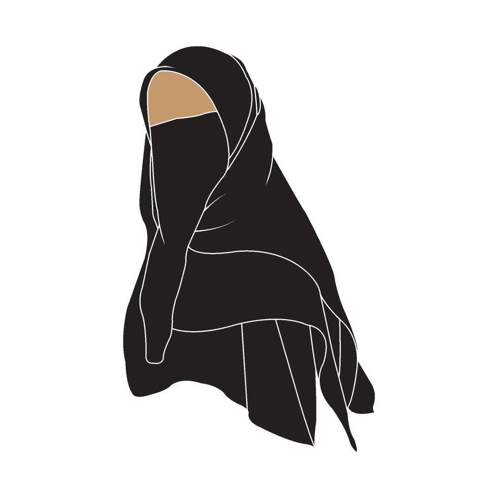Muslimah hijab Logo vector