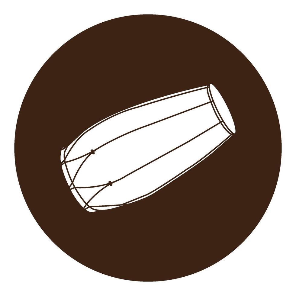 Kendang icon desain vector