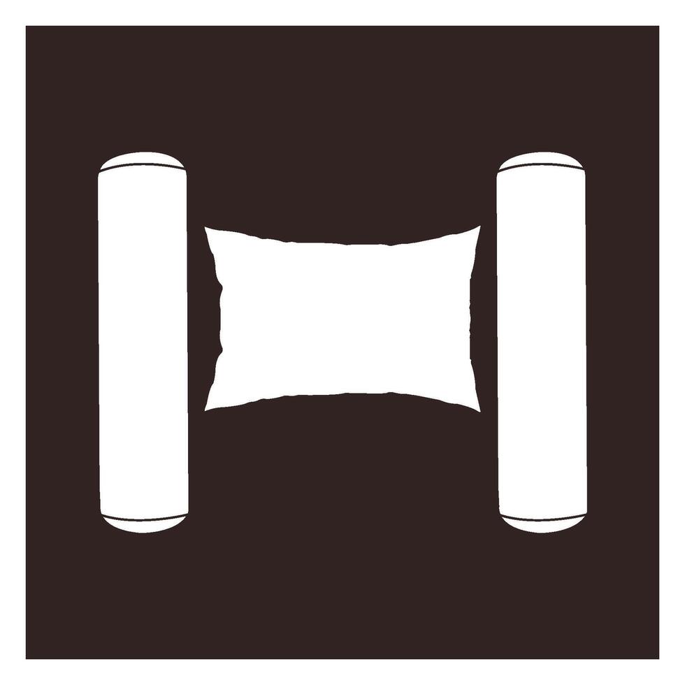 pillow icon design vector