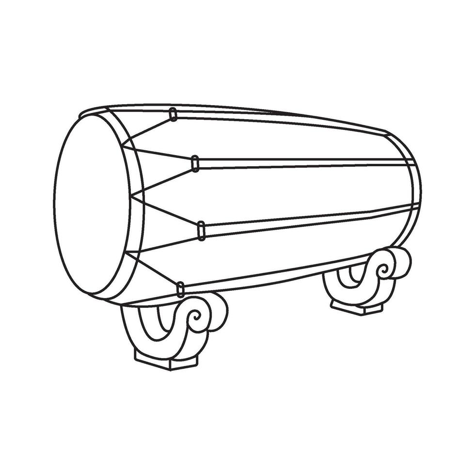 Kendang icon desain vector