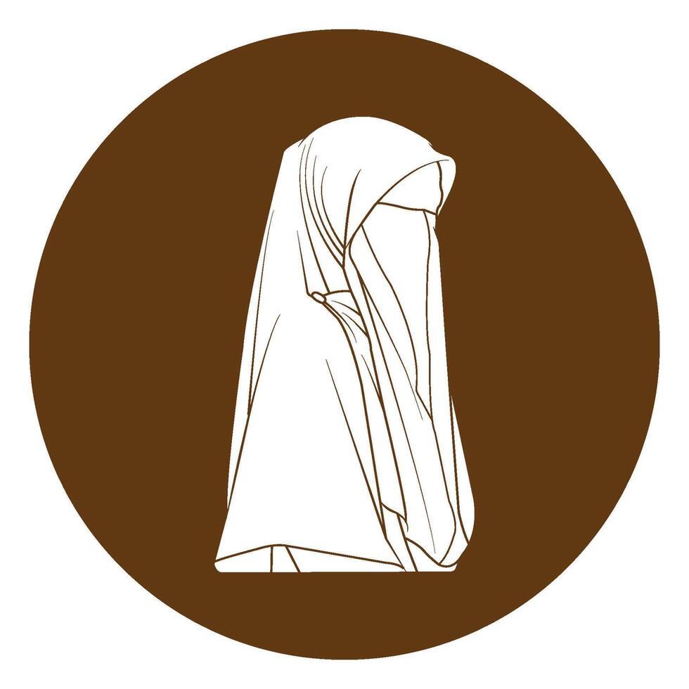 Muslimah hijab Logo vector