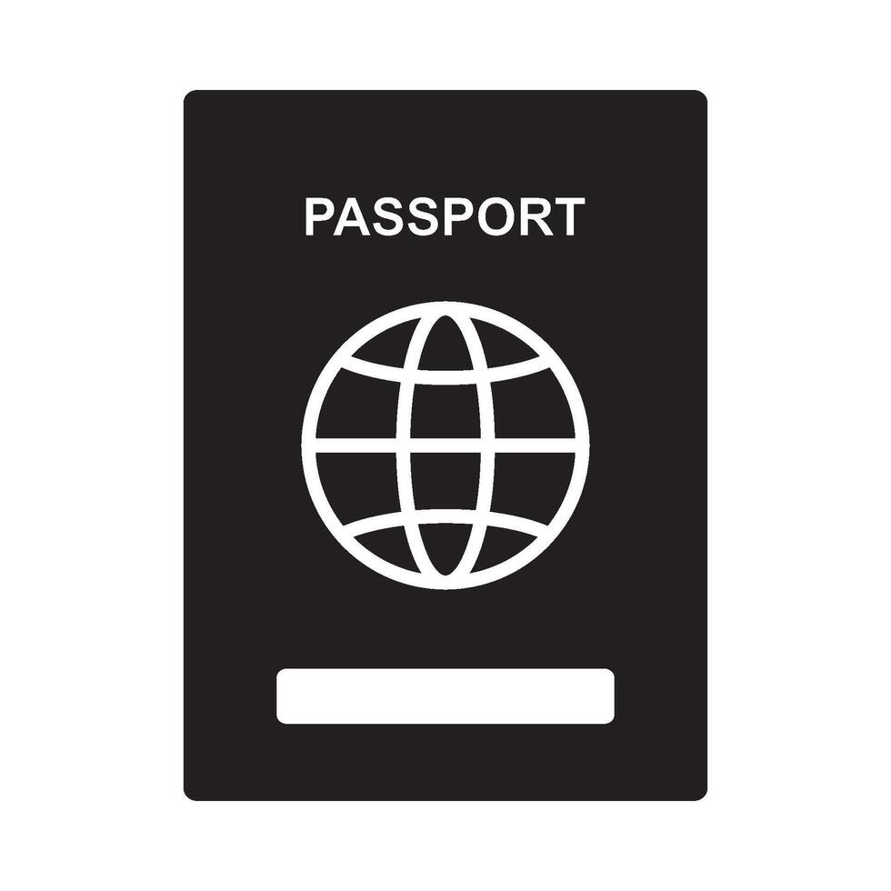 passport logo design vector