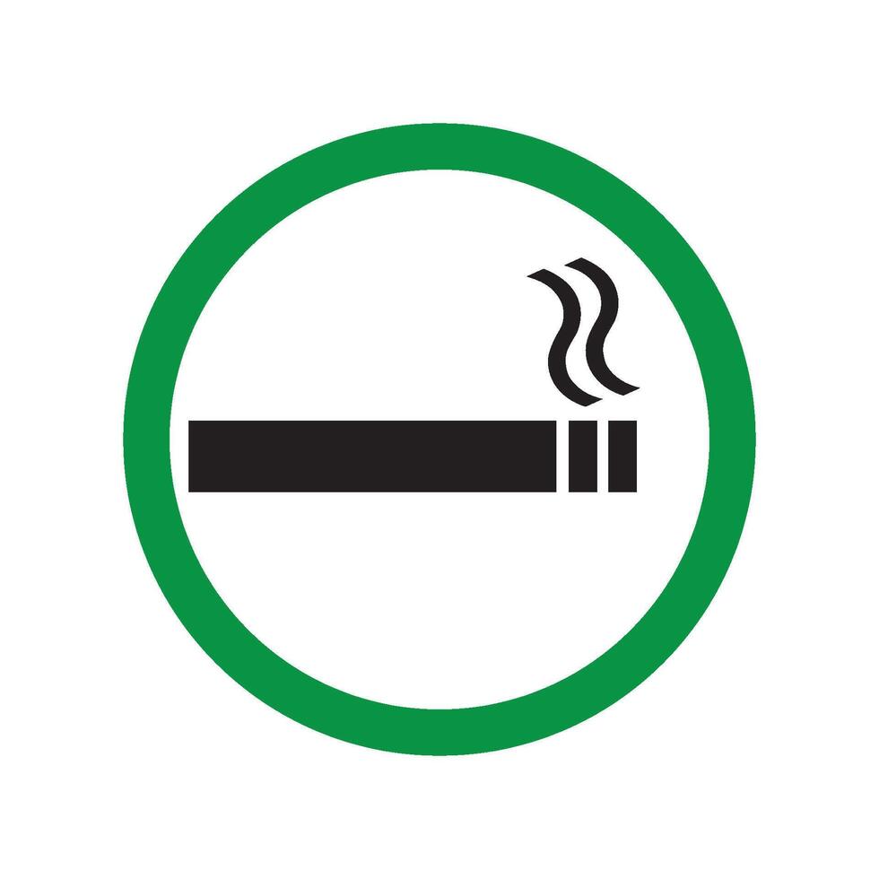 smoking area icon vector