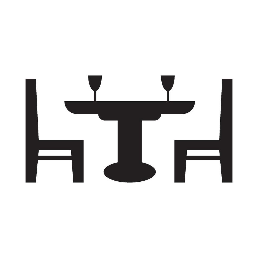 dining table set icon vector