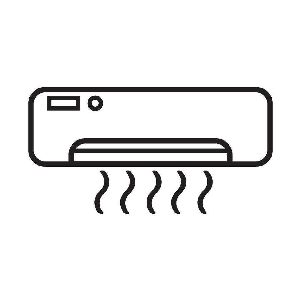 air conditioner icon vector