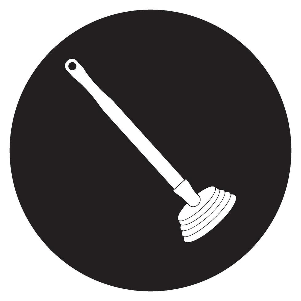 Toilet plunger icon vector